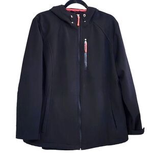 ZeroXposur black hooded zip up jacket Sz 1X